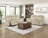 Nest Beige 2-Piece Reclining Living Room Set from Homelegance - Luna Furniture