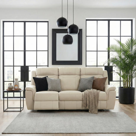 Nest Beige Double Reclining Sofa from Homelegance - Luna Furniture