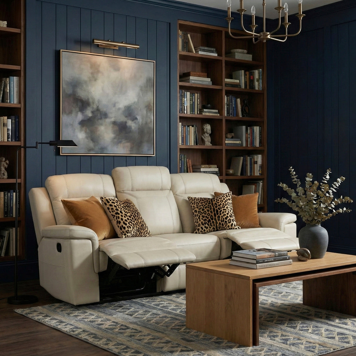 Nest Beige Double Reclining Sofa from Homelegance - Luna Furniture
