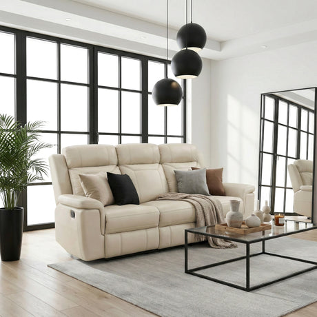 Nest Beige Double Reclining Sofa from Homelegance - Luna Furniture