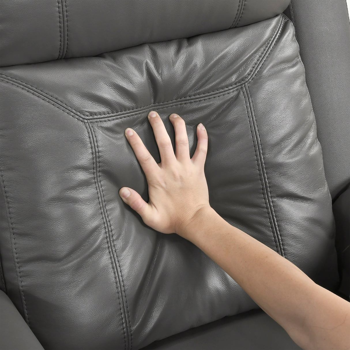 Nest Dark Gray Double Reclining Sofa from Homelegance - Luna Furniture