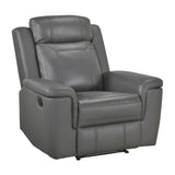 Nest Dark Gray 3-Piece Reclining Living Room Set from Homelegance - Luna Furniture