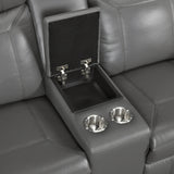 Nest Dark Gray 3-Piece Reclining Living Room Set from Homelegance - Luna Furniture