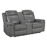 Nest Dark Gray 3-Piece Reclining Living Room Set from Homelegance - Luna Furniture