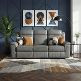 Nest Dark Gray Double Reclining Sofa from Homelegance - Luna Furniture