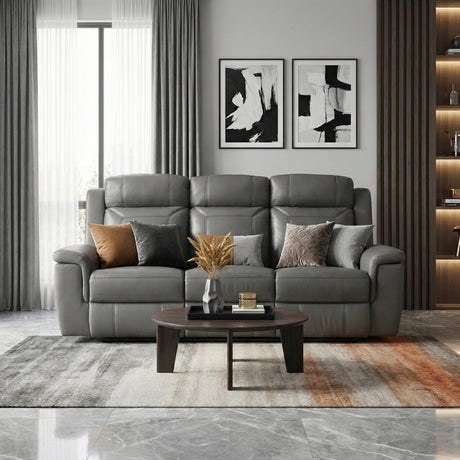 Nest Dark Gray Double Reclining Sofa from Homelegance - Luna Furniture