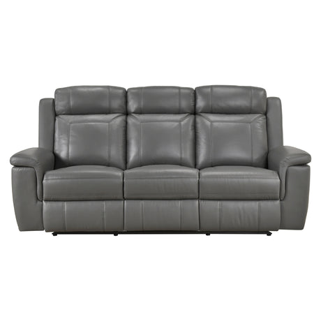 Nest Dark Gray Double Reclining Sofa from Homelegance - Luna Furniture