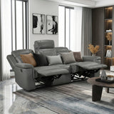 Nest Dark Gray Double Reclining Sofa from Homelegance - Luna Furniture