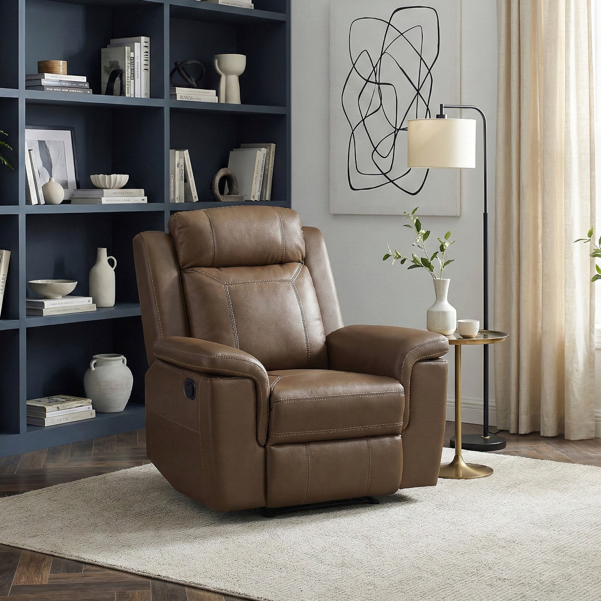 Nest Camel Reclining Chair from Homelegance - Luna Furniture