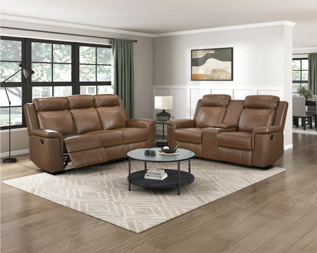 Nest Camel 2-Piece Reclining Living Room Set from Homelegance - Luna Furniture