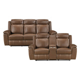 Nest Camel 2-Piece Reclining Living Room Set from Homelegance - Luna Furniture