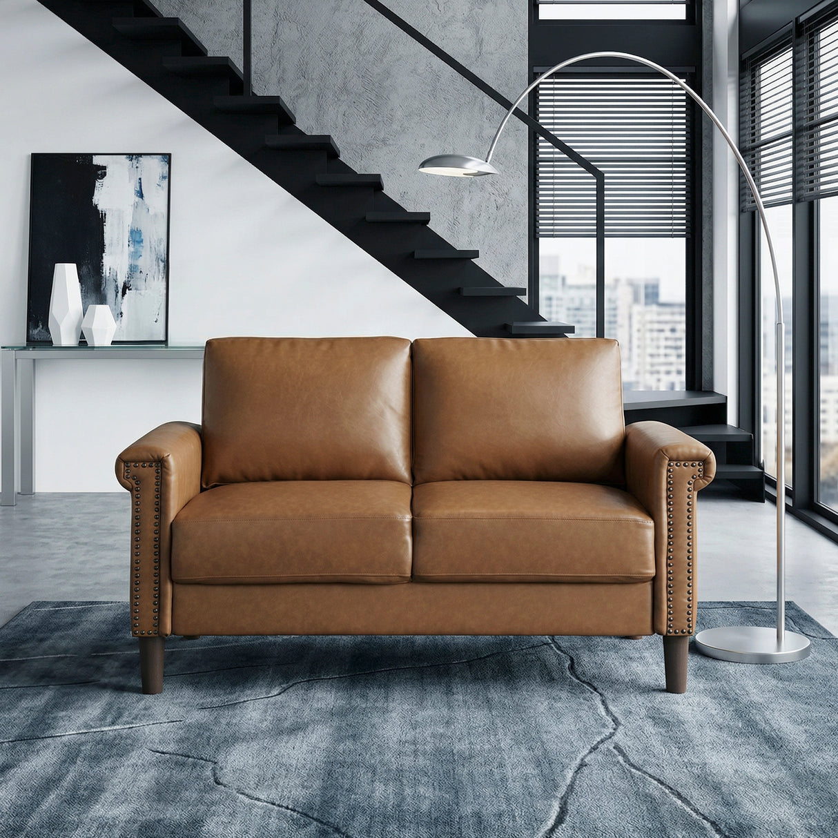 Heritage Brown Loveseat from Homelegance - Luna Furniture