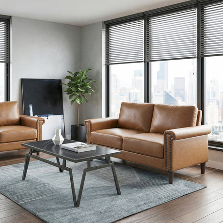 Heritage Brown 2-Piece Living Room Set from Homelegance - Luna Furniture
