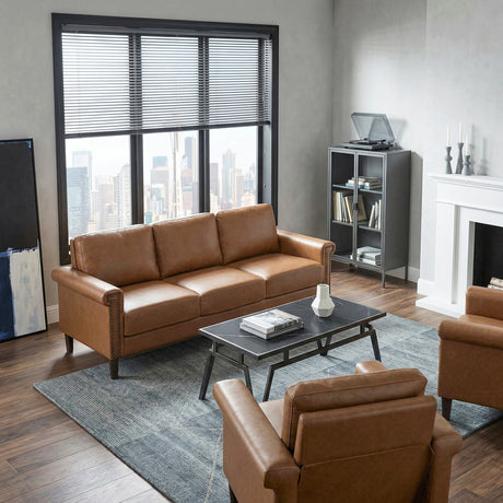 Heritage Brown Sofa from Homelegance - Luna Furniture