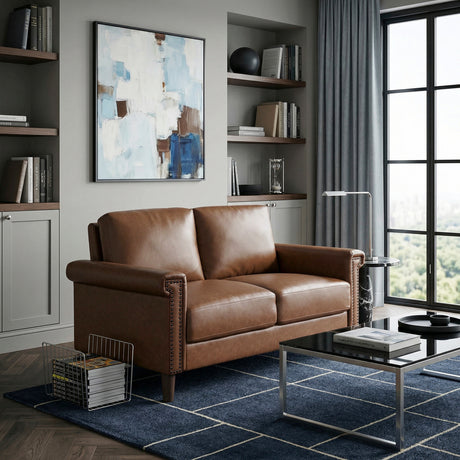 Heritage Chocolate Loveseat from Homelegance - Luna Furniture