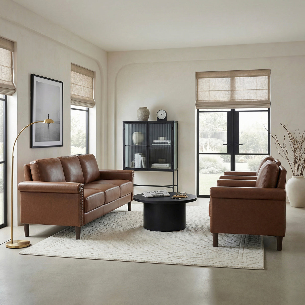 Heritage Chocolate Sofa from Homelegance - Luna Furniture