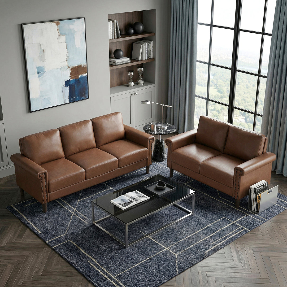 Heritage Chocolate Sofa from Homelegance - Luna Furniture