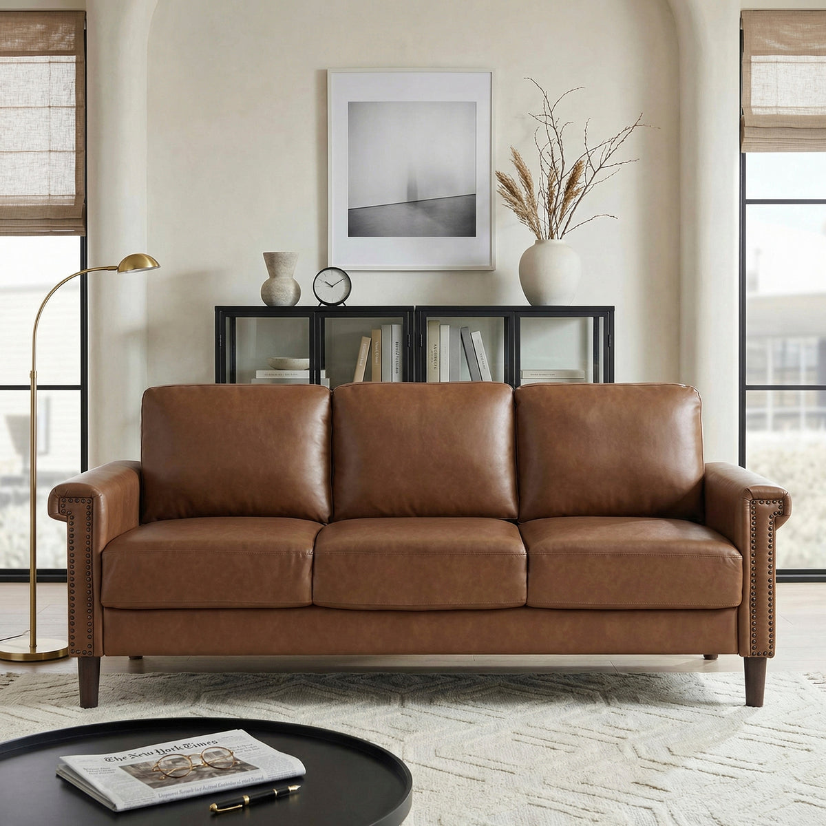 Heritage Dark Gray 2-Piece Living Room Set