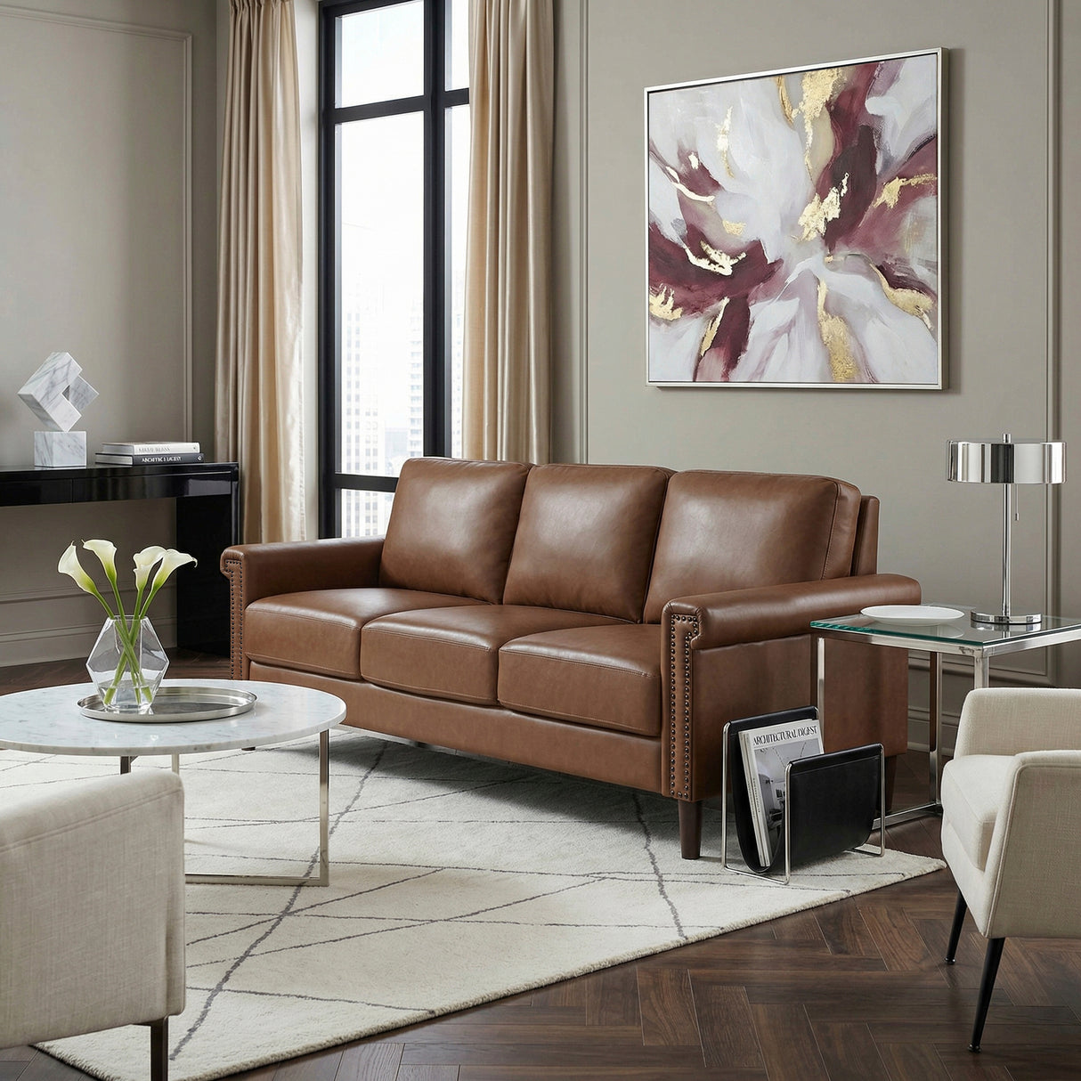 Heritage Chocolate Sofa from Homelegance - Luna Furniture
