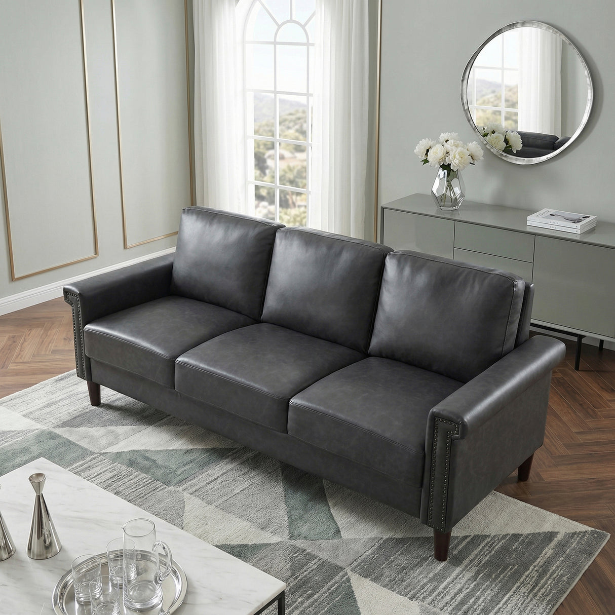 8389DGY-3 Sofa from Homelegance - Luna Furniture