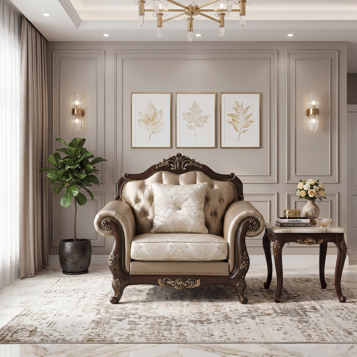 Heritage Dark Gray Sofa