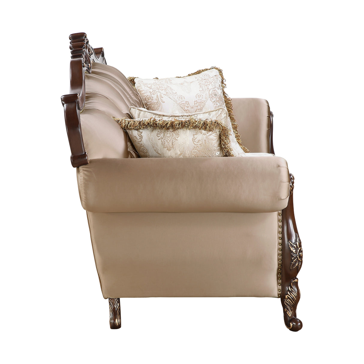 Regal Cherry Brown Loveseat