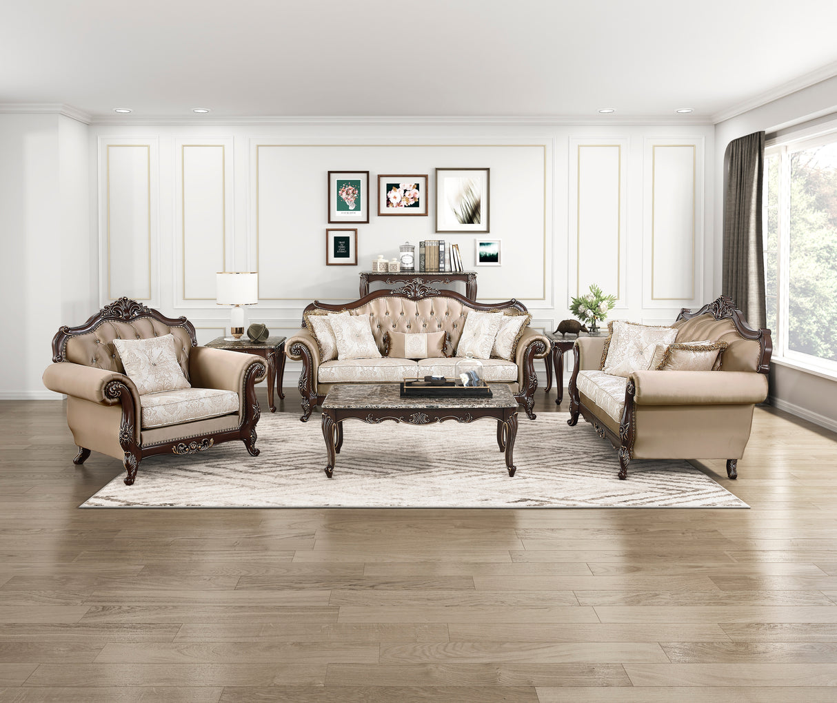 Regal Cherry Brown Sofa