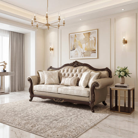 Regal Cherry Brown Sofa from Homelegance - Luna Furniture