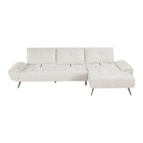 Dominic Beige 2-Piece Sectional with Right Chaise from Homelegance - Luna Furniture