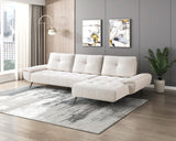Dominic Beige 2-Piece Sectional with Right Chaise from Homelegance - Luna Furniture
