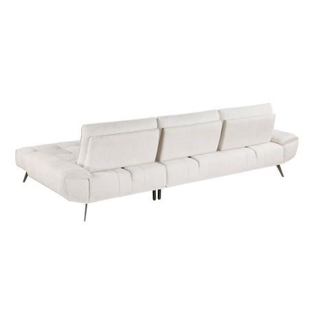 Dominic Beige 2-Piece Sectional with Right Chaise from Homelegance - Luna Furniture