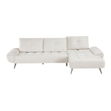 Dominic Beige 2-Piece Sectional with Right Chaise from Homelegance - Luna Furniture