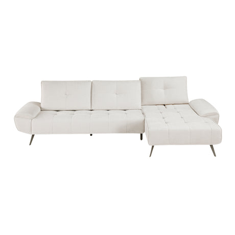 Dominic Beige 2-Piece Sectional with Right Chaise from Homelegance - Luna Furniture