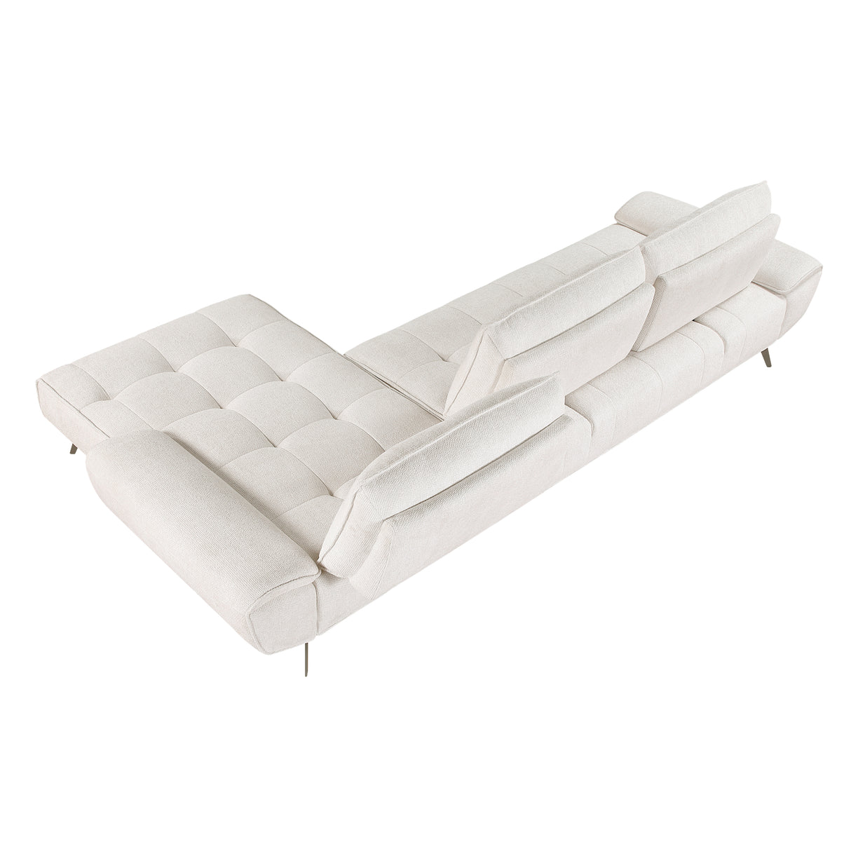 Dominic Beige 2-Piece Sectional with Right Chaise from Homelegance - Luna Furniture