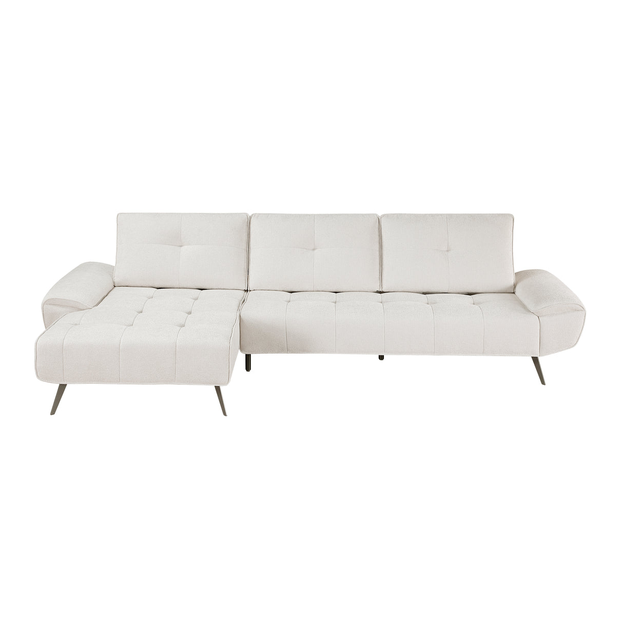 Dominic Beige 2-Piece Sectional with Left Chaise from Homelegance - Luna Furniture