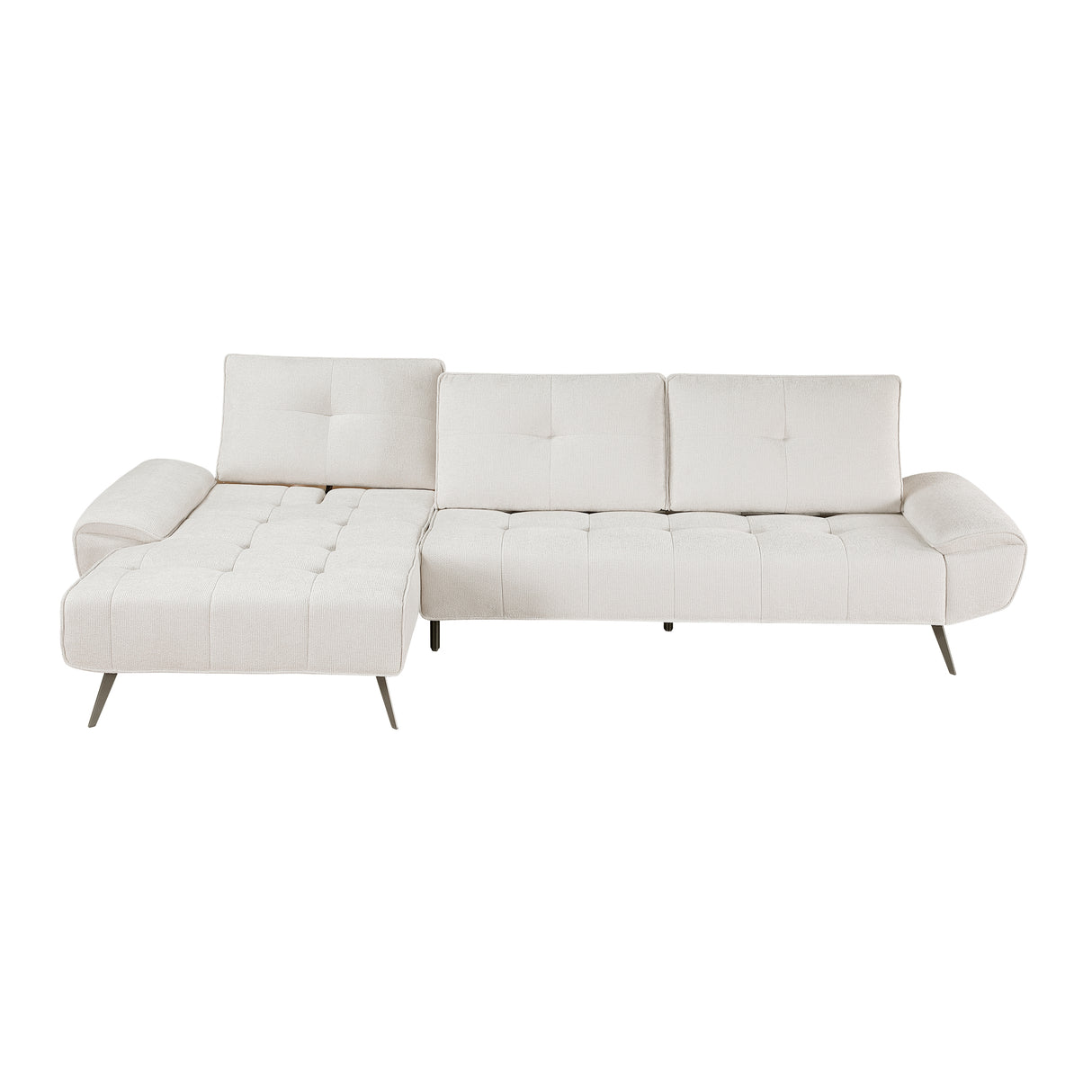 Dominic Beige 2-Piece Sectional with Left Chaise from Homelegance - Luna Furniture