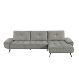 Dominic Dove Gray 2-Piece Sectional with Right Chaise from Homelegance - Luna Furniture