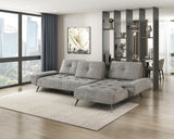 Dominic Dove Gray 2-Piece Sectional with Right Chaise from Homelegance - Luna Furniture