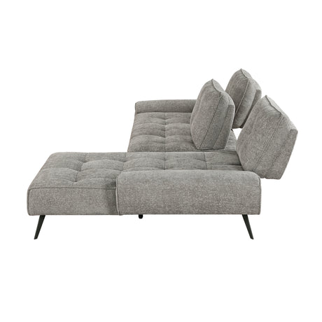 Dominic Dove Gray 2-Piece Sectional with Right Chaise from Homelegance - Luna Furniture
