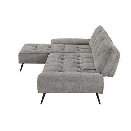 Dominic Dove Gray 2-Piece Sectional with Left Chaise from Homelegance - Luna Furniture