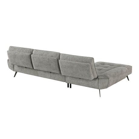 Dominic Dove Gray 2-Piece Sectional with Left Chaise from Homelegance - Luna Furniture