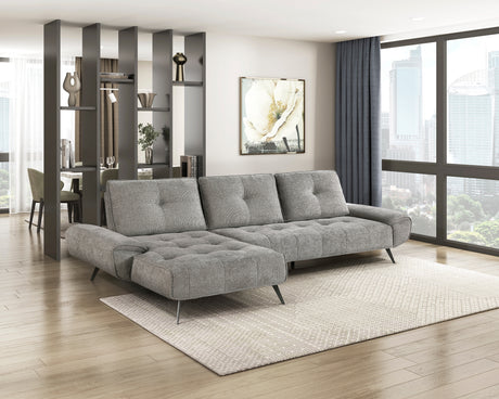 Dominic Dove Gray 2-Piece Sectional with Left Chaise from Homelegance - Luna Furniture