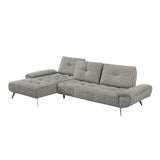 Dominic Dove Gray 2-Piece Sectional with Left Chaise from Homelegance - Luna Furniture