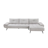 8400LTG*22LRC (2)2-Piece Sectional with Right Chaise and Dual-position Backs for Adjustable Seat Depth from Homelegance - Luna Furniture