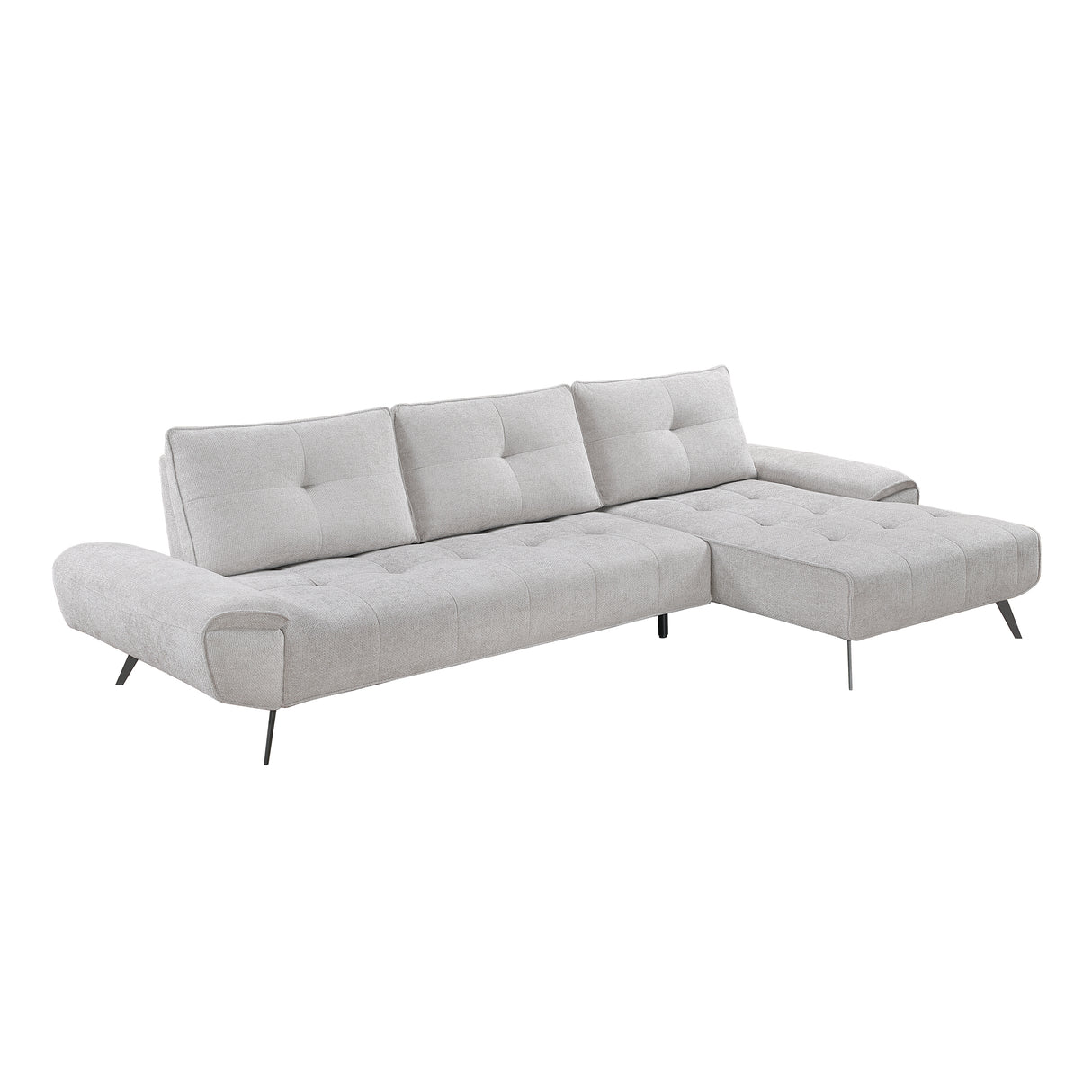 8400LTG*22LRC (2)2-Piece Sectional with Right Chaise and Dual-position Backs for Adjustable Seat Depth from Homelegance - Luna Furniture
