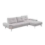 8400LTG*22LRC (2)2-Piece Sectional with Right Chaise and Dual-position Backs for Adjustable Seat Depth from Homelegance - Luna Furniture