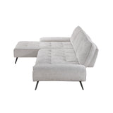 Dominic Light Gray 2-Piece Sectional with Left Chaise from Homelegance - Luna Furniture