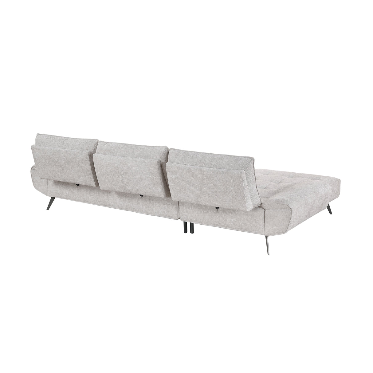 Dominic Light Gray 2-Piece Sectional with Left Chaise from Homelegance - Luna Furniture