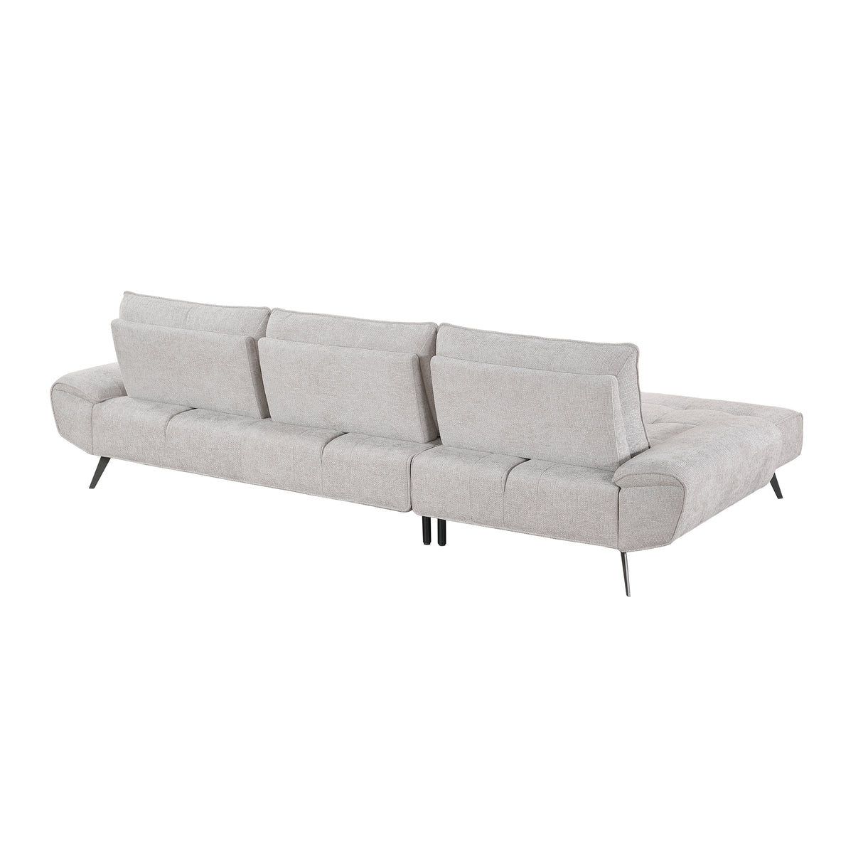 Dominic Light Gray 2-Piece Sectional with Left Chaise from Homelegance - Luna Furniture