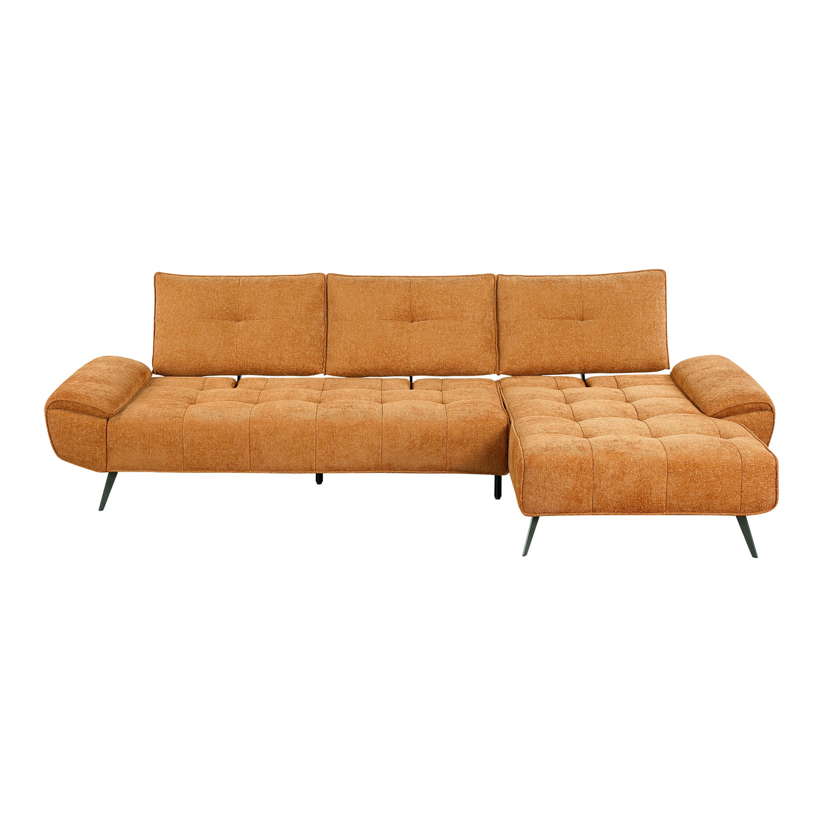 Dominic Orange 2-Piece Sectional with Right Chaise from Homelegance - Luna Furniture